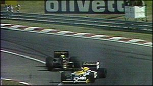 1986 Hungarian GP - Piquet Senna