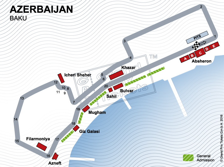 2017 FORMULA 1 AZERBAIJAN GRAND PRIX BAKU - Il Blog Del Ring